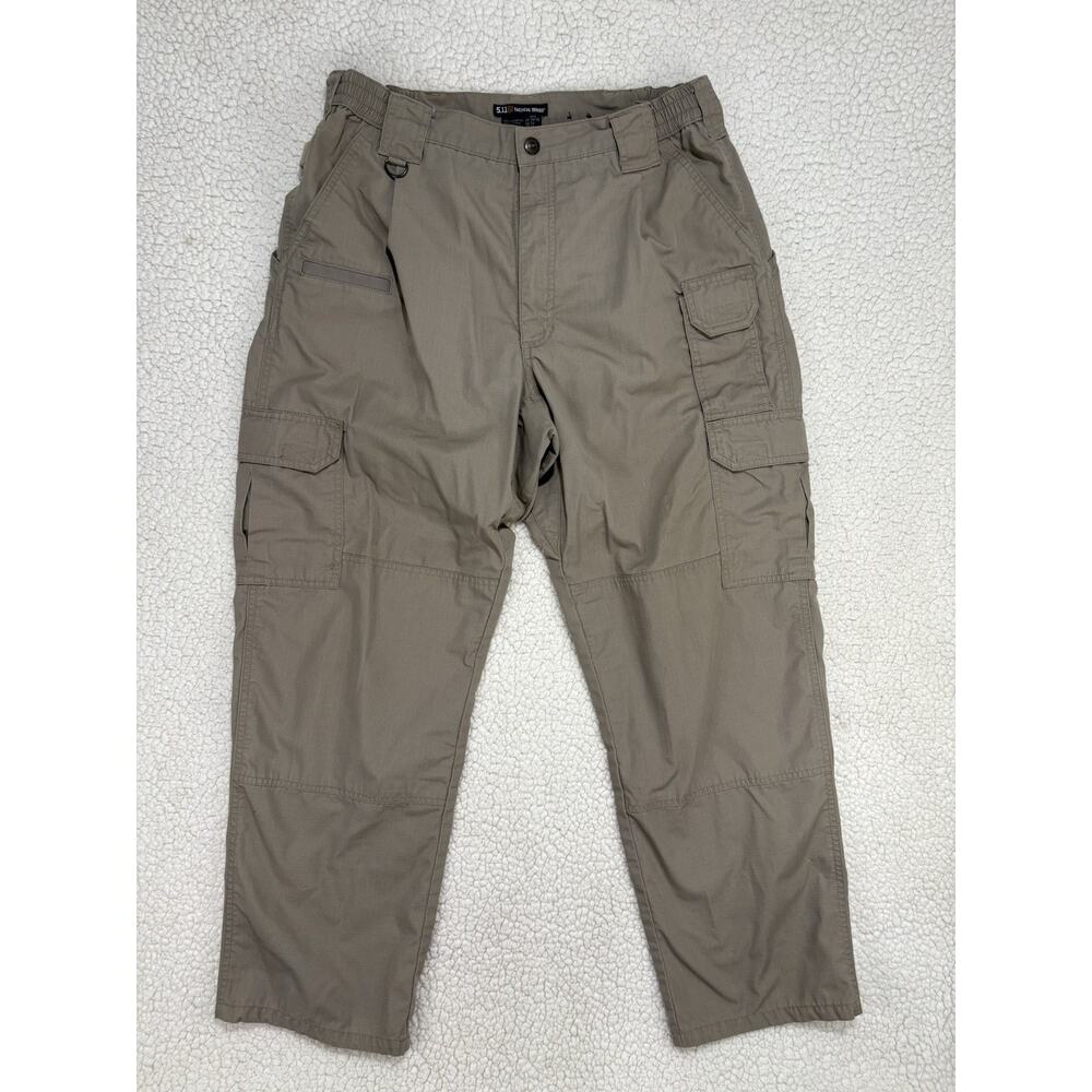 5.11 Tactical Pants Mens 34x30 Khaki Cargo Taclite Pro Ripstop Canvas Combat